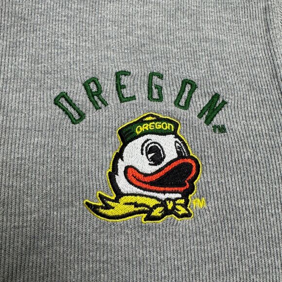 Champion Elite Oregon Ducks 1/4 Zip Pullover Sweatshirt Mens Small Gray NCAA - Picture 4 of 16